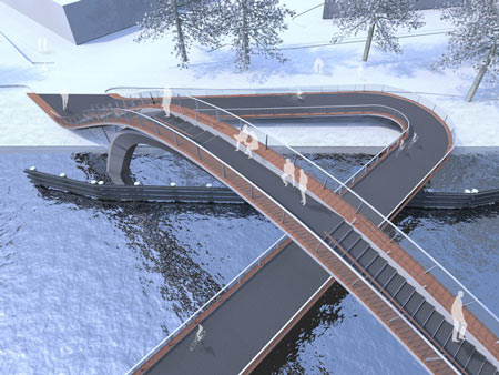 Melkwegbridge by NEXT architects and Rietveld landscape