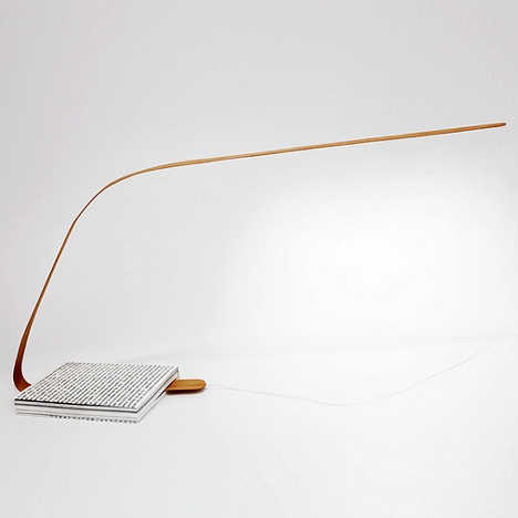 Bookmark lamp by Leonard Kadid